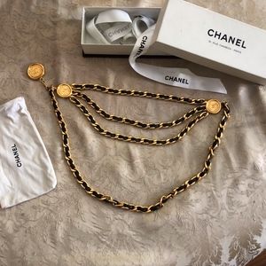 Vintage Chanel Chain Medallion Belt
